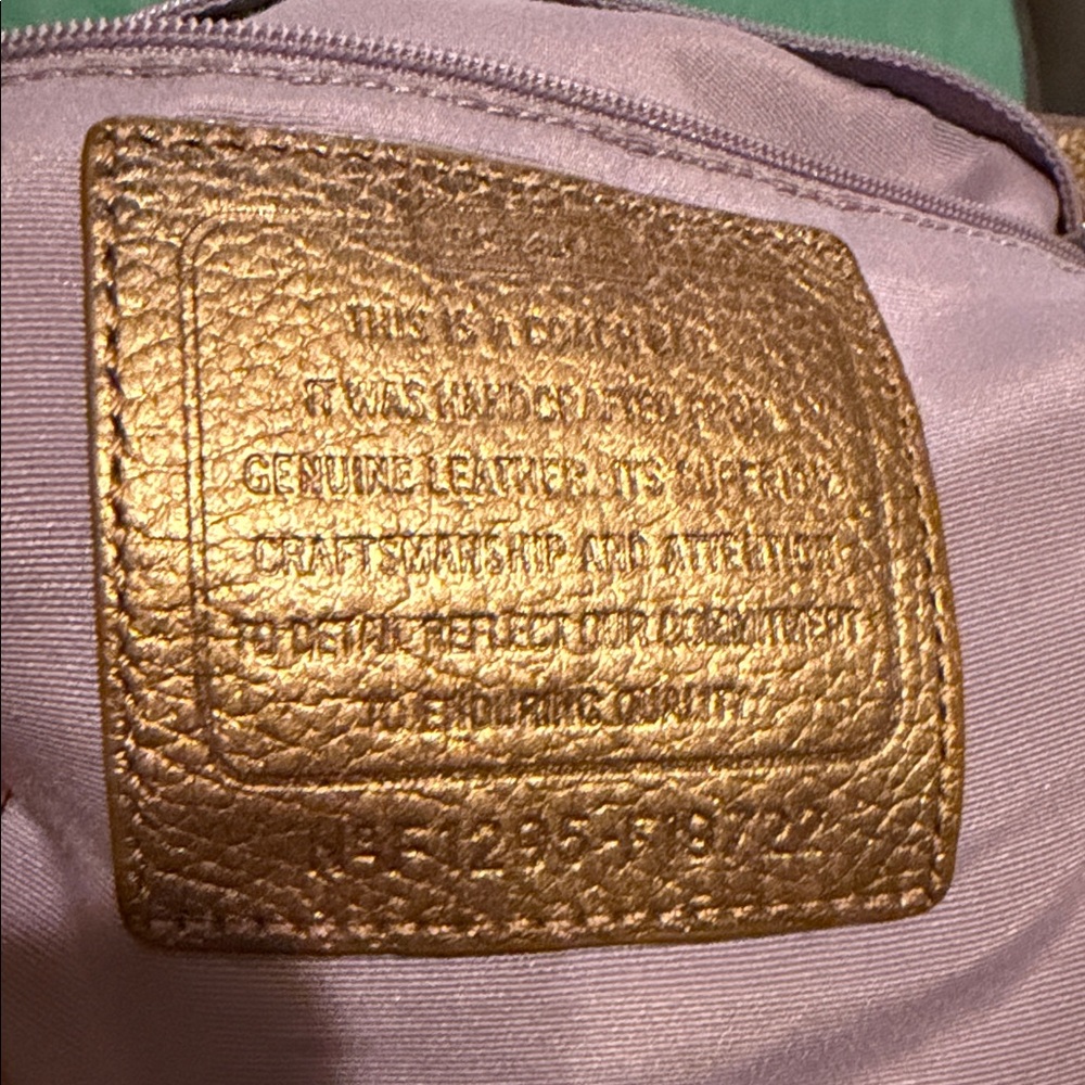 Coach Brown Pebbled Leather Shoulder Bag with Chain Trim - Picture 3 of 11
